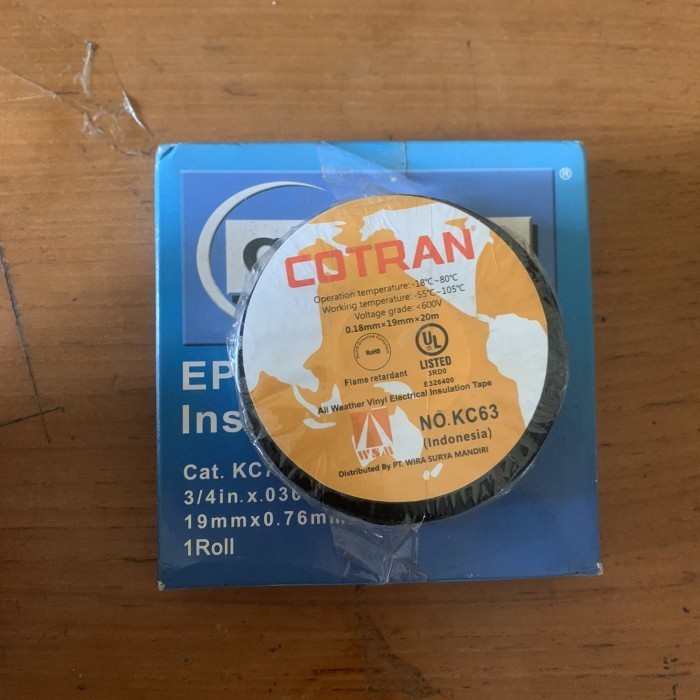 Rubber tape cotran + Isolasi. K01