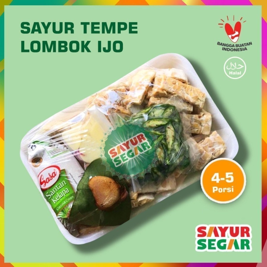 

Paket Sayur Tempe Cabai Ijo 1 Pack Siap Masak