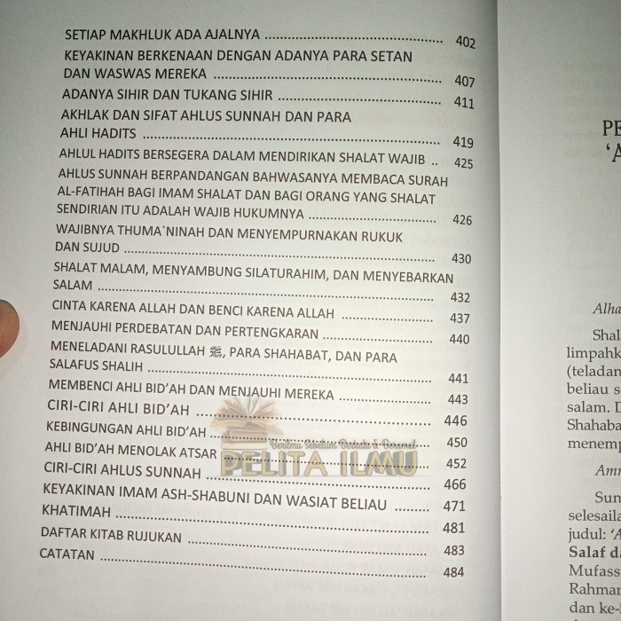 Buku Syarah Aqidah Salaf Dan Para Ahli Hadits