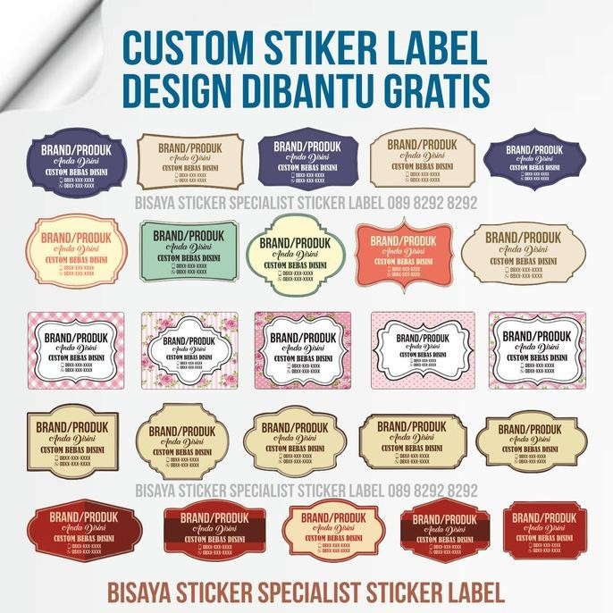 

Custom Stiker, Label Makanan, Label Minuman, Label Produk, Sticker 02