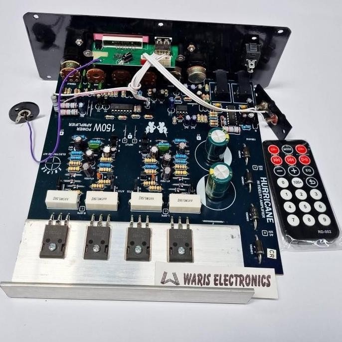 kit mesin speaker aktif amplifier modul mp3 usb stereo plus echo mic