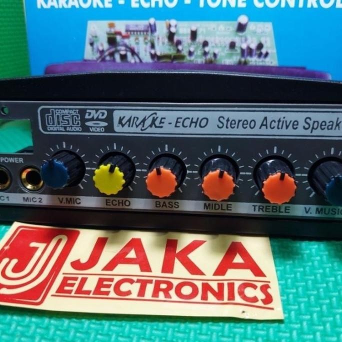 Termurah Kit Modul Tone Conntrol Speaker Aktif Stereo Karaoke Echo Mix
