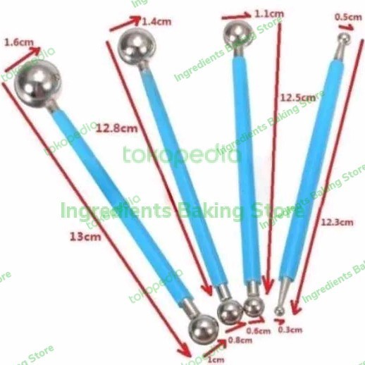 

Adlian Modeling Ball Tools Ky-422 Fondant Ball Tools