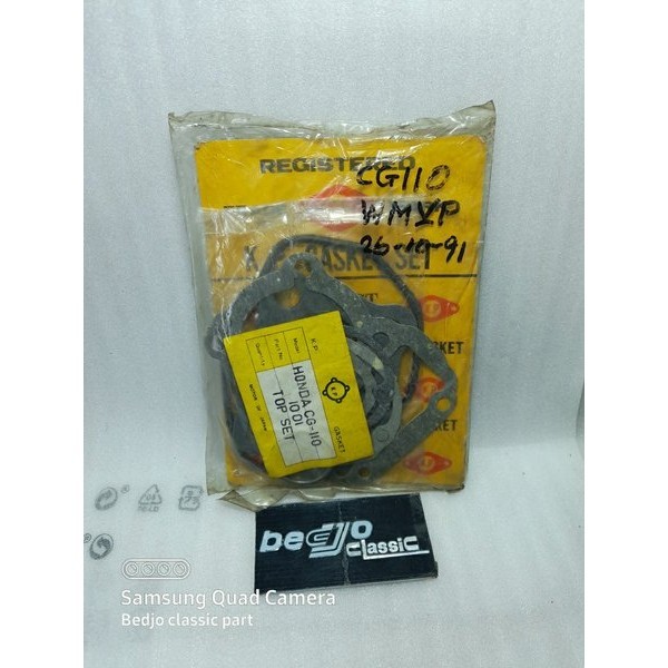 paking perpak gasket cylinder head blok top set topset kit HONDA CG 110 CG110 N merk KP dan TIGER JA