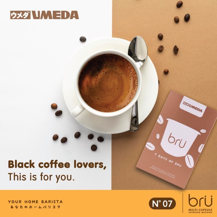 

Umeda Bru Coffee Capsules / Kopi Kapsul / Nespresso Compatible