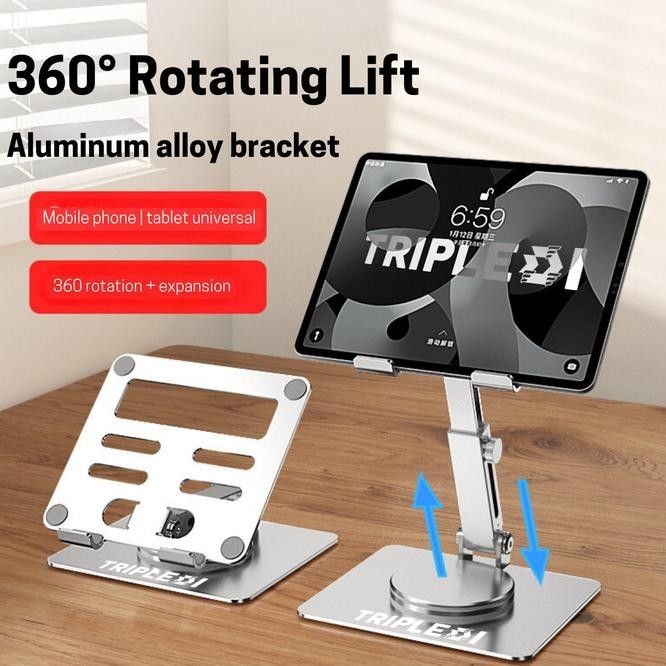 Tripledi Td136 Stand Ipad Holder Tablet Aluminium Foldable Meja Kasir