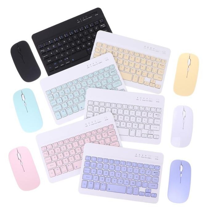 Samsung Tab A9 A8 S6 Lite S9 Fe Wireless Keyboard Mouse Tablet Stand