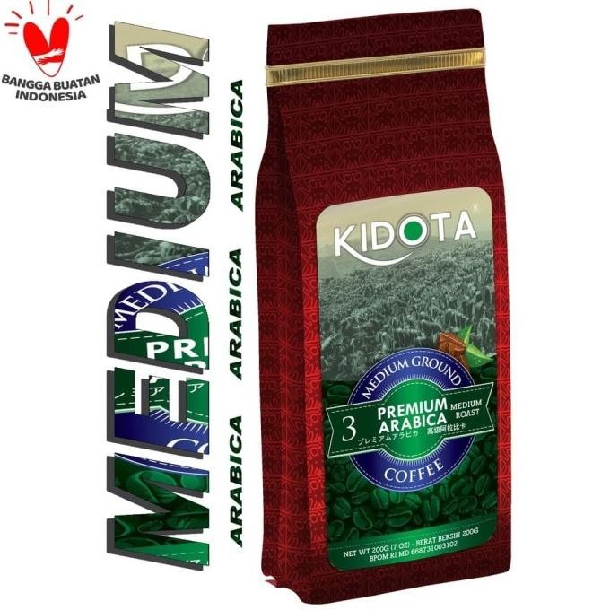 

Kopi Kidota Premium Arabica 200 Gram Medium Ground (Kopi Bubuk Kasar)