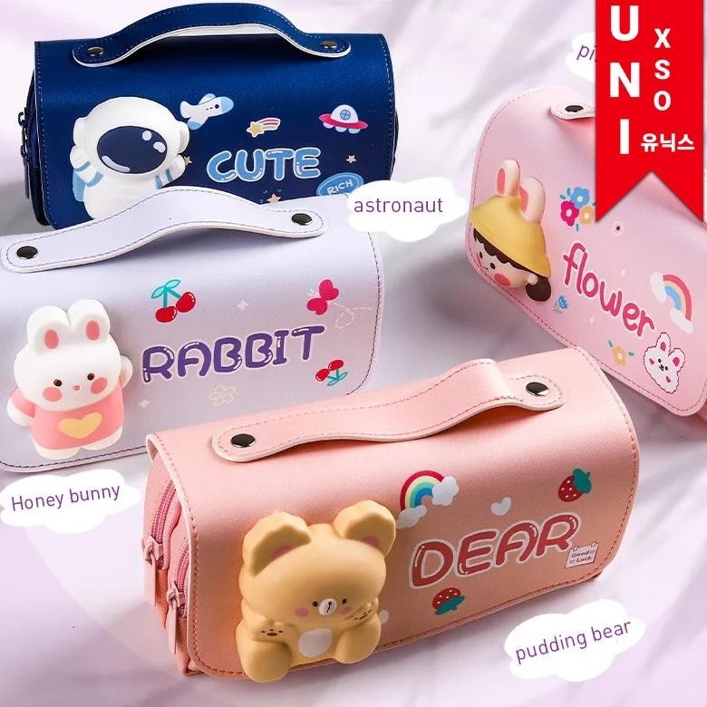 

Unixso 3D Squishy Pencil Case | Kotak / Tempat Pensil Timbul