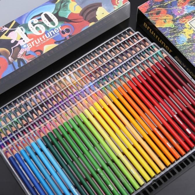 

Pensil Warna Brutfuner Painting Oil Pencil Artist Color Pencil Set 160