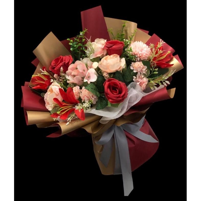 Bouquet Bunga palsu/ Bucket wisuda/Buket bunga wisuda/Bunga artificial