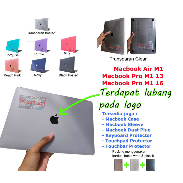 Case Macbook Clear Matte Macbook Air Macbook Pro M1 13 16 Hole