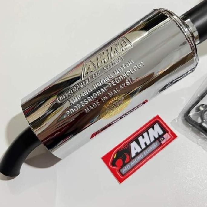 KNALPOT AHM SATRIA 2 TAK SATRIA HIU AHM ASLI MALAYSIA