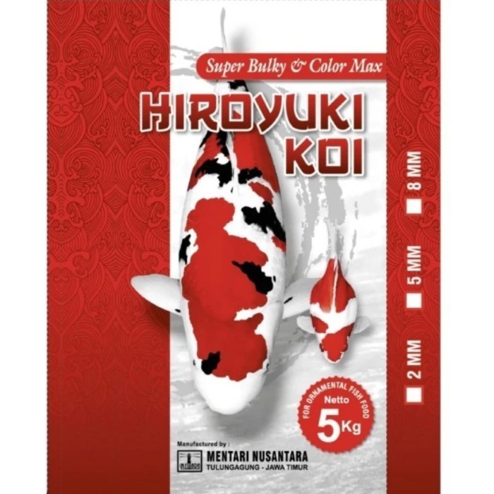 PAKAN KOI HIROYUKI SUPER BULKY & COLORMAX 5KG