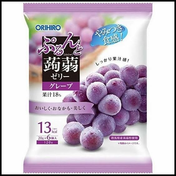 

[120Gr] Orihiro Grape Konjac Jelly Isi 6 Pcs - Jelly Rasa Anggur