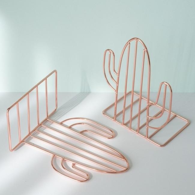 

Pembatas Buku Cactus Metal Bookends Book Holder Desk Organizer Oktavianilaris