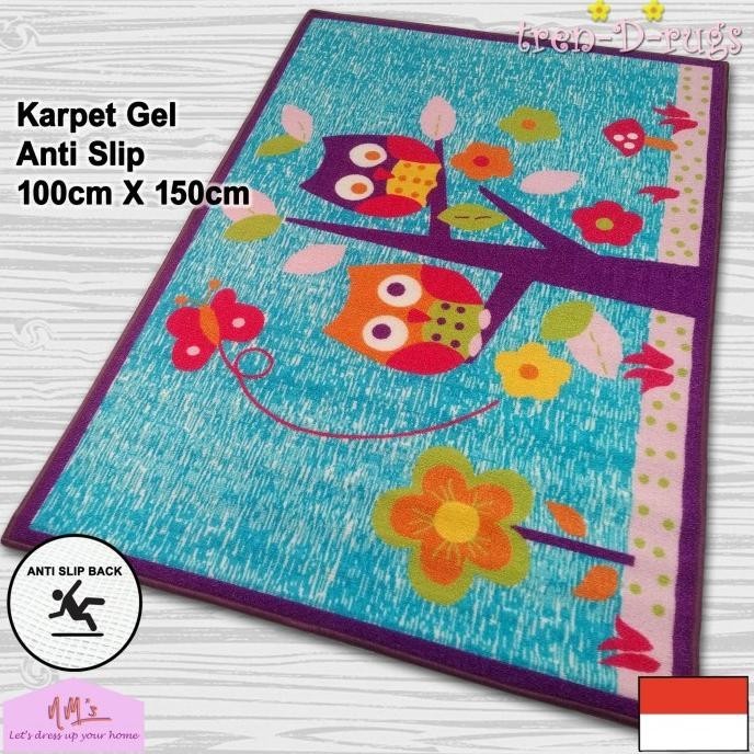 Tren-D-rugs Karpet permadani anak karakter bulu anti slip murah NMs
