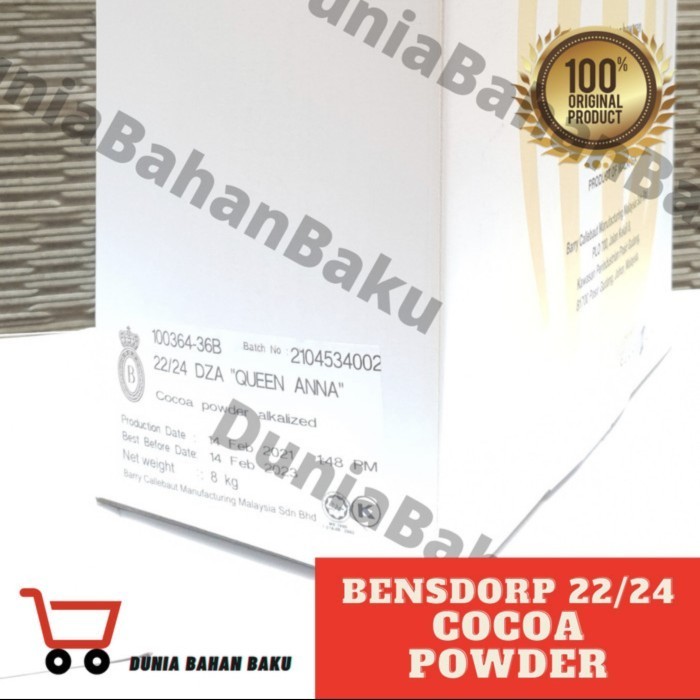 

COKLAT BUBUK FAT 22/24 "QUEEN ANNA" BENSDORP 8 kg DUS [KHUSUS GRAB] K01