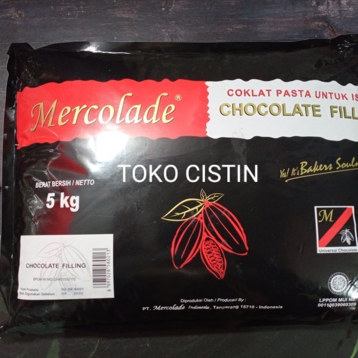 

Mercolade Chocolate Filling Dark Repack 1 kg K01