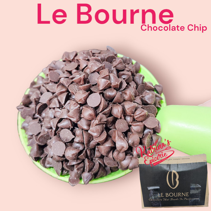 

Le Bourne Dark Chocolate Chip 200 Gram Cokelat Butir Hiasan Kue K01