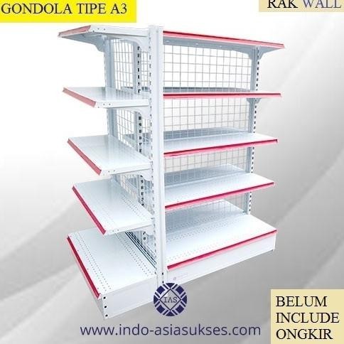 Rak Gondola Minimarket - Tipe Wall Gondola A3 SUCA