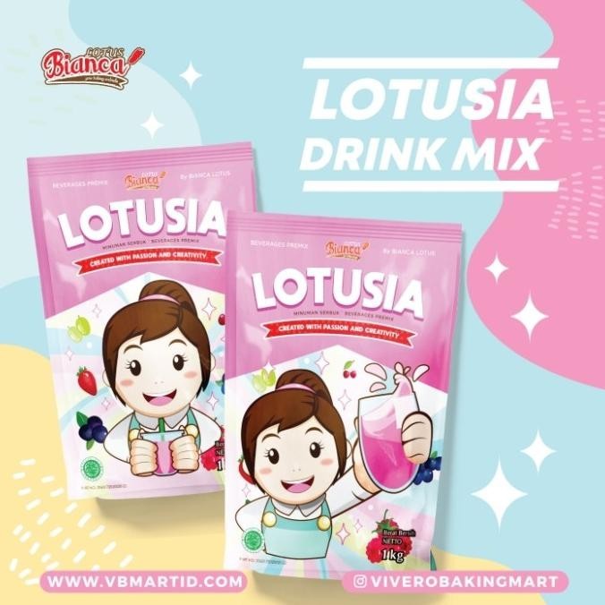 

1 dus/crt (12kg) LOTUSIA DRINK PREMIX (MINUMAN BUBUK) TEA SERIES