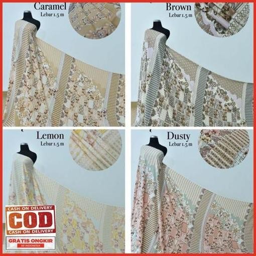 Baru Kain Montana Original Ready Stok Prada Crepe Diorrsilk Jaminan Quality