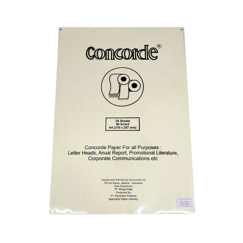 

Concorde Pk-Cc - Kertas A4 Warna Cream / Light Y