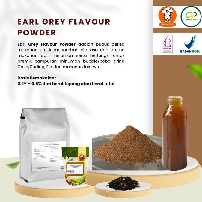 

SALE TERBARU!!! EARL GREY TEA FLAVOR POWDER / BUBUK TEH EARL GREY /