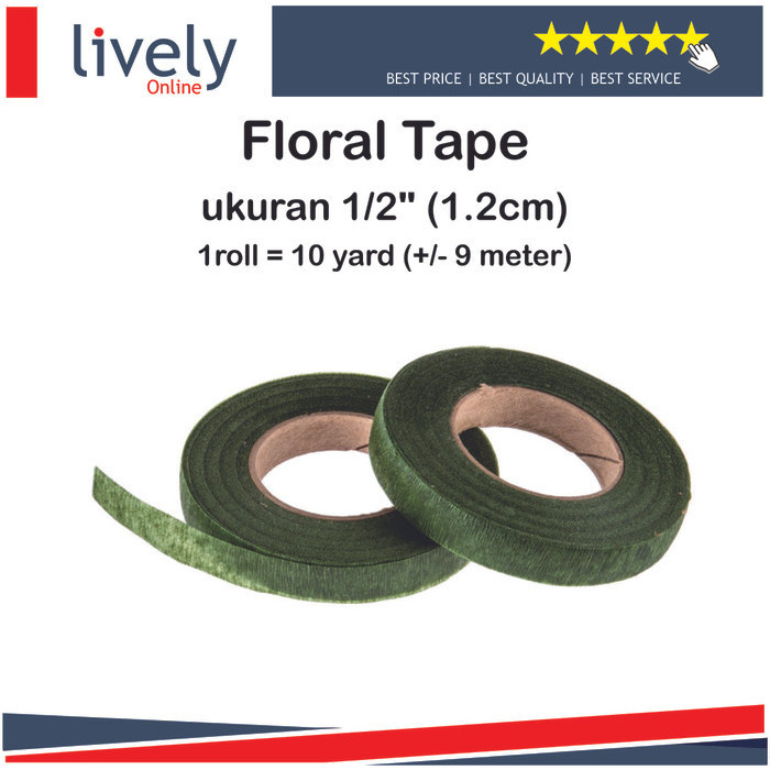 

FLORAL TAPE SELOTIP BUNGA LEBAR 1,2CM
