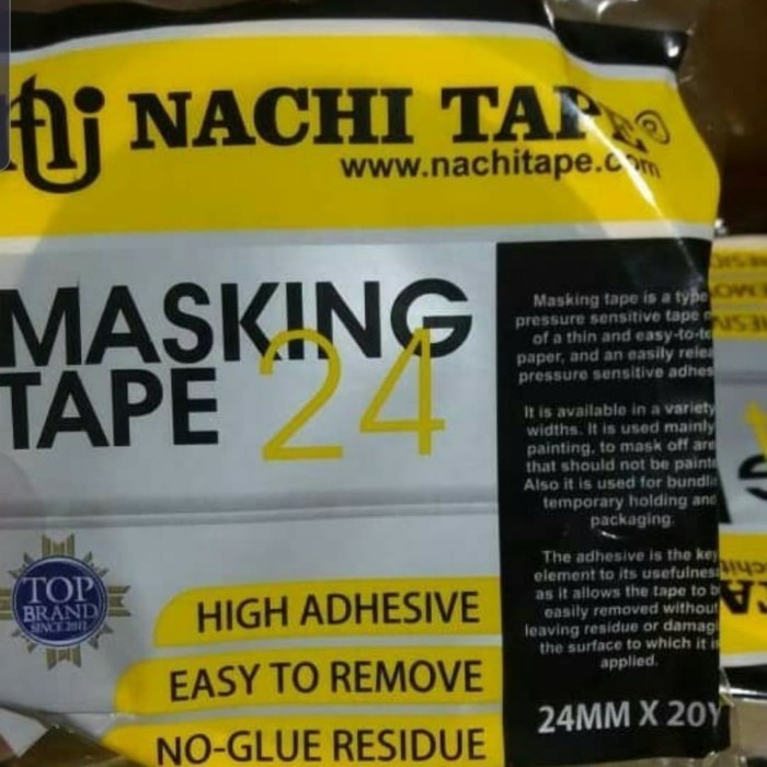 

MASKING TAPE/ISOLASI KERTAS NACHI 24MM X 20YARD