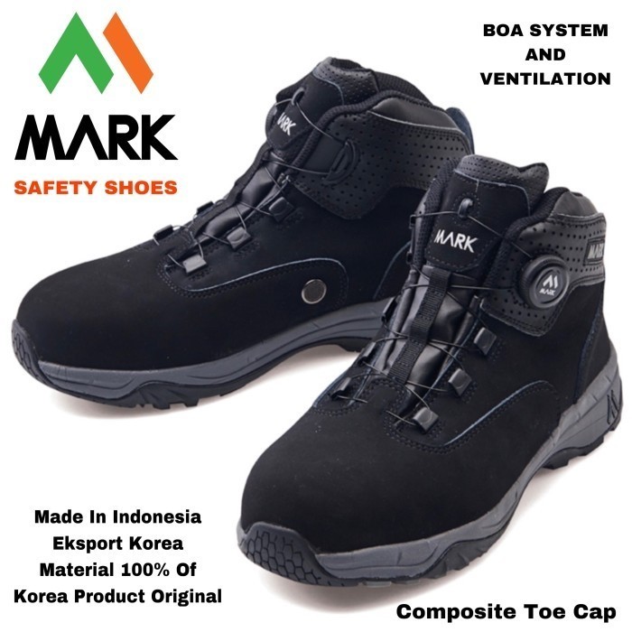 Sepatu Safety Shoes Mark N Tbuc Standart S1P Qc Eksport Korea