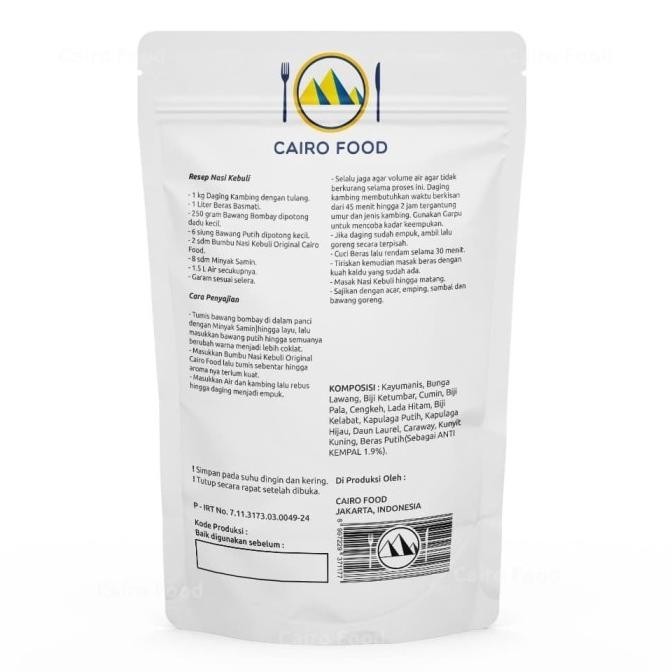 

Bumbu Nasi Kebuli Original Cairo Food - 1 Kilogram BS66