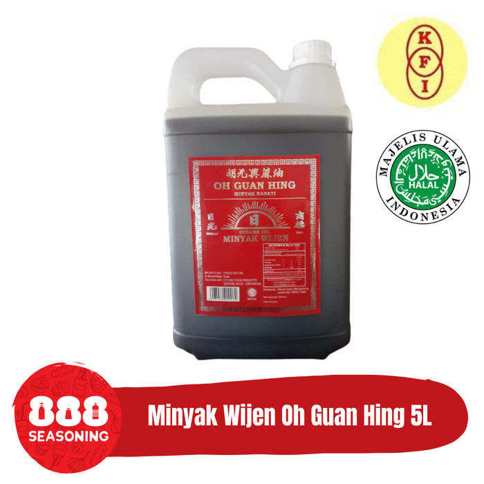 

Minyak Wijen Matahari Oh Guan Hing Halal Drigen 5L