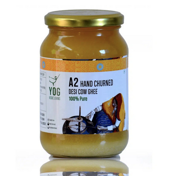 

Yog A2 Hand Churned Desi Cow Ghee 500 Ml