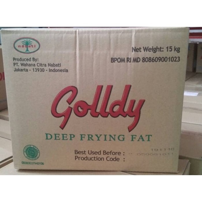 

Minyak Padat Golldy 15 Kg