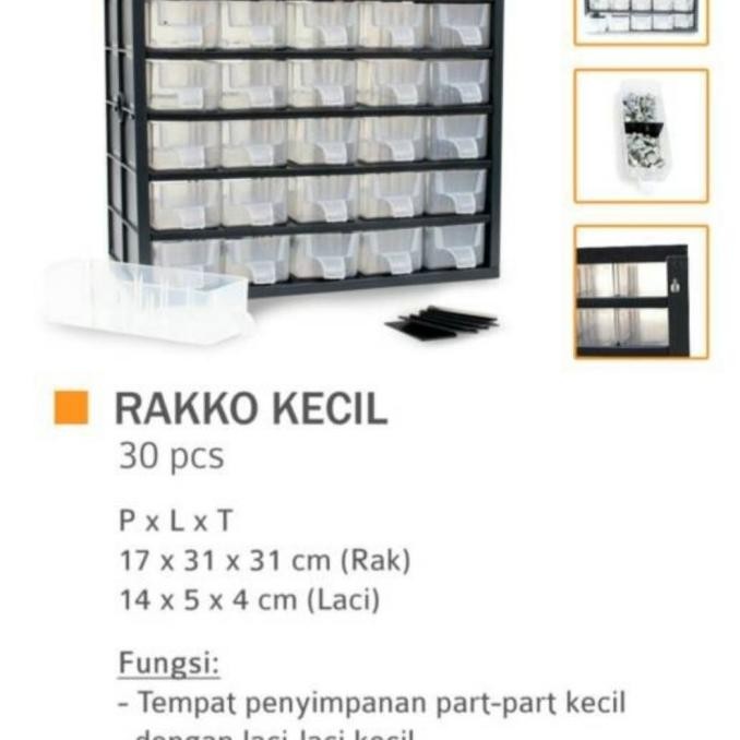 Rakko rak komponen isi 30 racco rak Ic rak baut rak komponen termurah