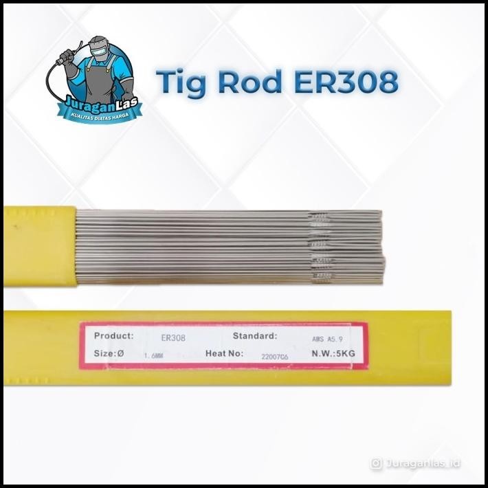 KAWAT LAS ARGON/TIG ROD/ FILLER STAINLESS ER308 DIAMETER 1.6MM