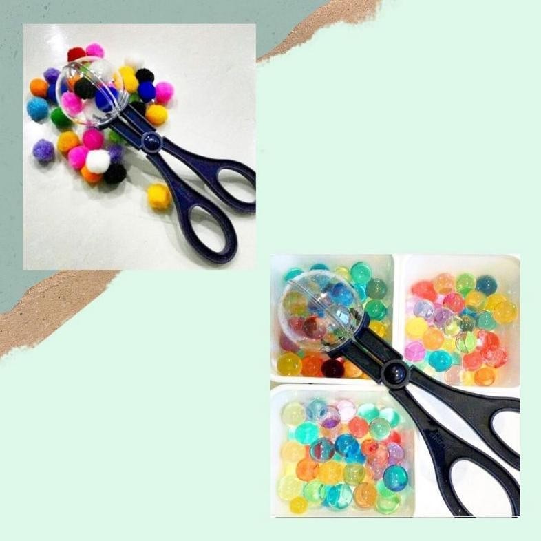 

Pencapit Pompom Montessori Gunting Penjepit Pompom Gratis Ongkir