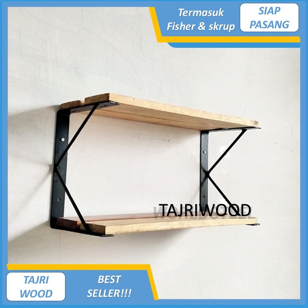 rak dinding besi dan kayu minimalis rak make up hiasan rak dinding multifungsi