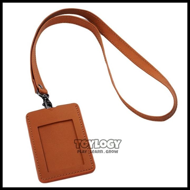 

TERMURAH NAME TAG LEATHER HOLDER ID CARD GANTUNGAN KARTU NAMA IDENTITAS KULIT