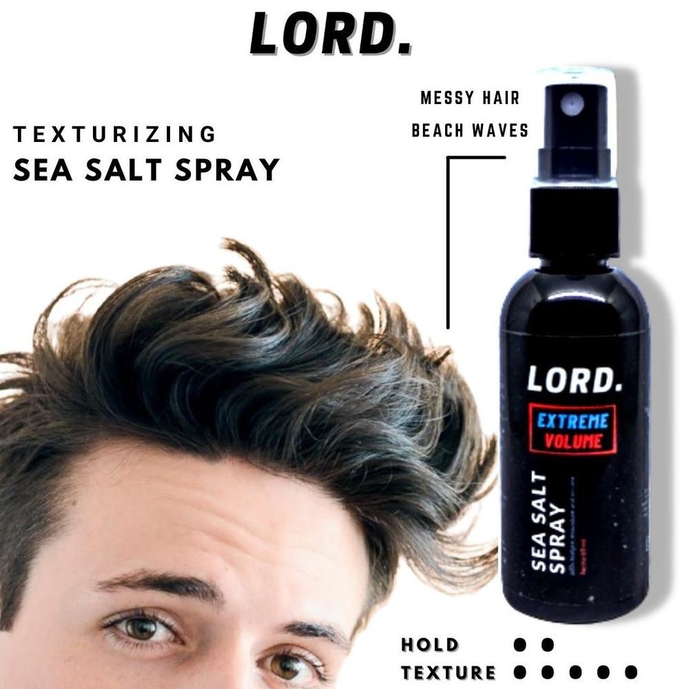Lord Hair Spray Rambut Mist Texturizing Sea Salt Spray Haircare Pria Wanita Messy Hair Beach Waves C