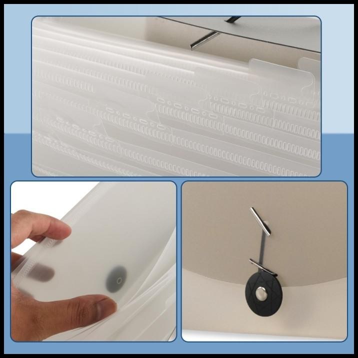 

BEST DEAL DOMPET MAP DOKUMEN PLASTIK FOLDER ORGANIZER 13 SLOTS SIZE B6 -BLACK !!!!