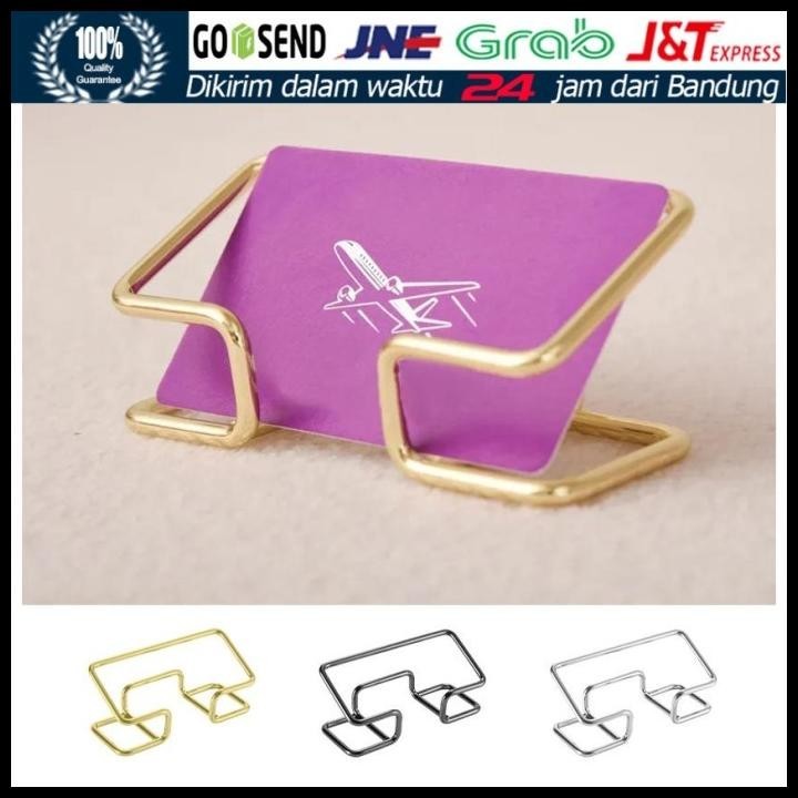 

TERBARU STAND KARTU NAMA TAG BESI - TEMPAT KARTU NAME CARD METAL HOLDER KOTAK !!!!!!!