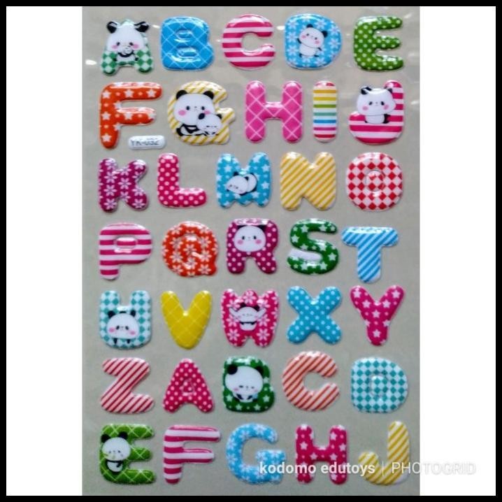 

BEST DEAL STICKER STIKER ANAK TIMBUL ABJAD 039 !!!!!