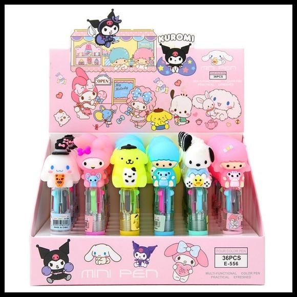 

DISKON PENA PULPEN SANR!O 4IN1 WARNA HELLO K!TTY KUROM! POCHACC0 523-506 !!!!!