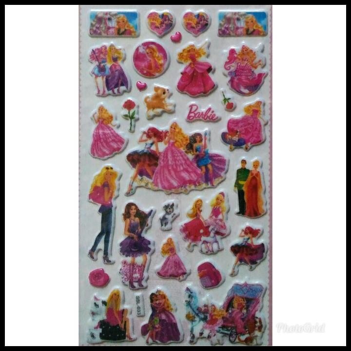 

TERBARU STICKER STIKER ANAK TIMBUL KARAKTER BARBIE !!!!!