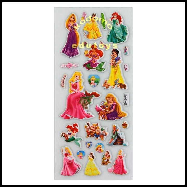 

BEST DEAL STICKER STIKER ANAK TIMBUL KARAKTER PRINCESS 2930