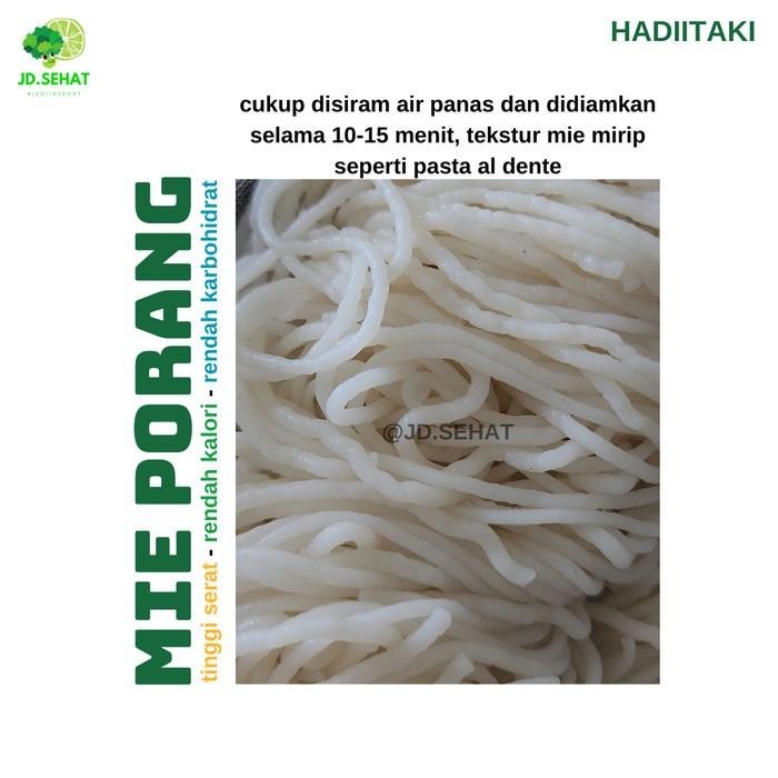 

Mie Porang Hadiitaki 500 Gram Rendah Karbo Rendah Gula Rendah Kalori
