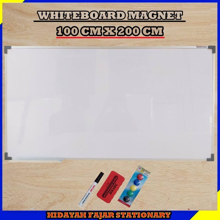 

Papan Tulis - Whiteard - Papan Tulis Magnet 100 cm x 200 cm